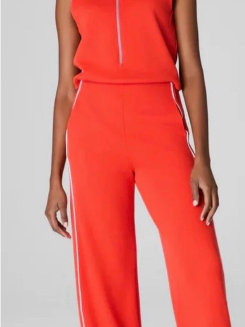 SPANX Poppy Red AirEssentials Jumpsuit (Size Medium Petite) - Picture 2 of 5